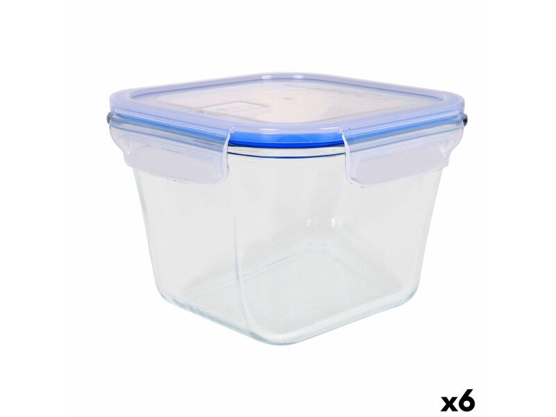 Pojemnik na Lunch Quttin Kwadratowy 1,8 L (6 Sztuk)