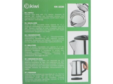 Czajnik Kiwi Stal 1800 W 1,7 L (4 Sztuk)