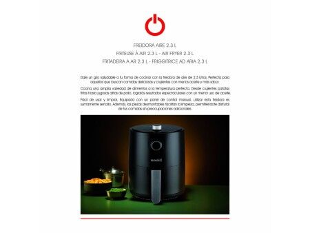 Frytkownica na gorące powietrze Basic Home Czarny 1200 W 2,3 L