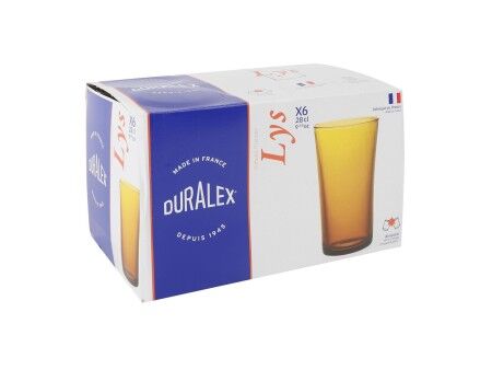 Zestaw kieliszków Duralex Lys Bursztyn 280 ml 6 Części (12 Sztuk)