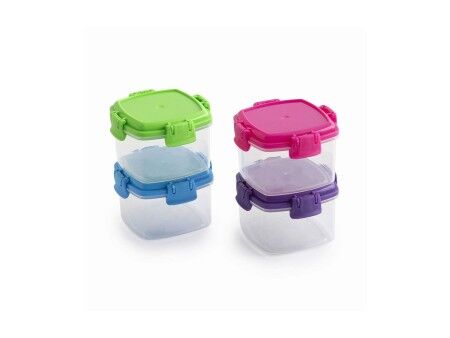 Set Pojemników na Lunch Privilege 65 ml Mini 4 Części (24 Sztuk)