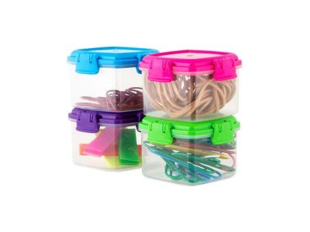 Set Pojemników na Lunch Privilege 65 ml Mini 4 Części (24 Sztuk)
