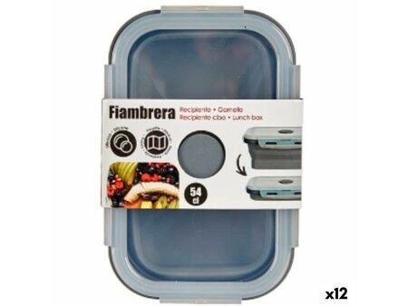 Pojemnik na Lunch Kinvara CH19130-1 Szary Przezroczysty ABS 540 ml (12 Sztuk)