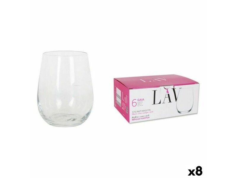 Zestaw kieliszków LAV 77821 6 Części (8 Sztuk) (360 ml)