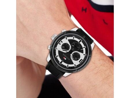 Zegarek Męski Tommy Hilfiger 1792074 Czarny (Ø 45 mm)