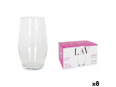 Zestaw kieliszków LAV 144954 6 Części (8 Sztuk) (495 ml)