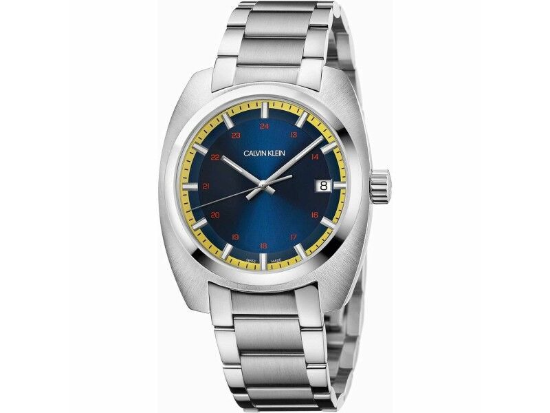 Zegarek Męski Calvin Klein ACHIEVE Srebrzysty (Ø 43 mm)