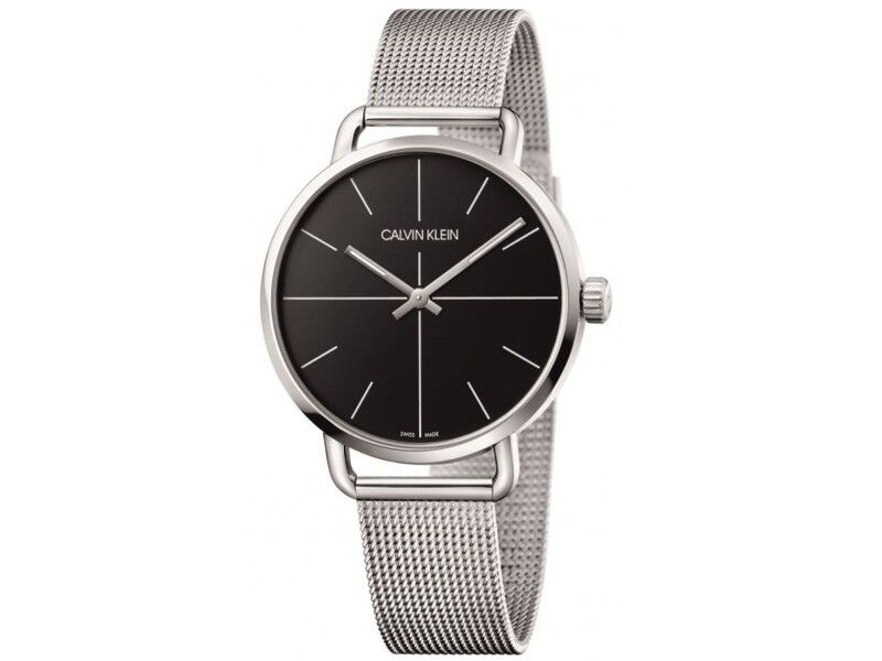Zegarek Męski Calvin Klein K7B21121 Czarny Srebrzysty