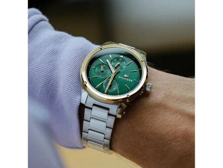 Zegarek Męski Tommy Hilfiger 1710537 Srebrzysty (Ø 43 mm)