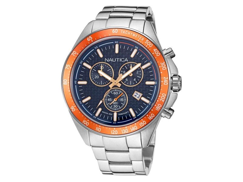 Zegarek Męski Nautica NAPOBF117 Srebrzysty (Ø 47 mm)