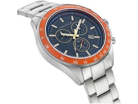 Zegarek Męski Nautica NAPOBF117 Srebrzysty (Ø 47 mm)