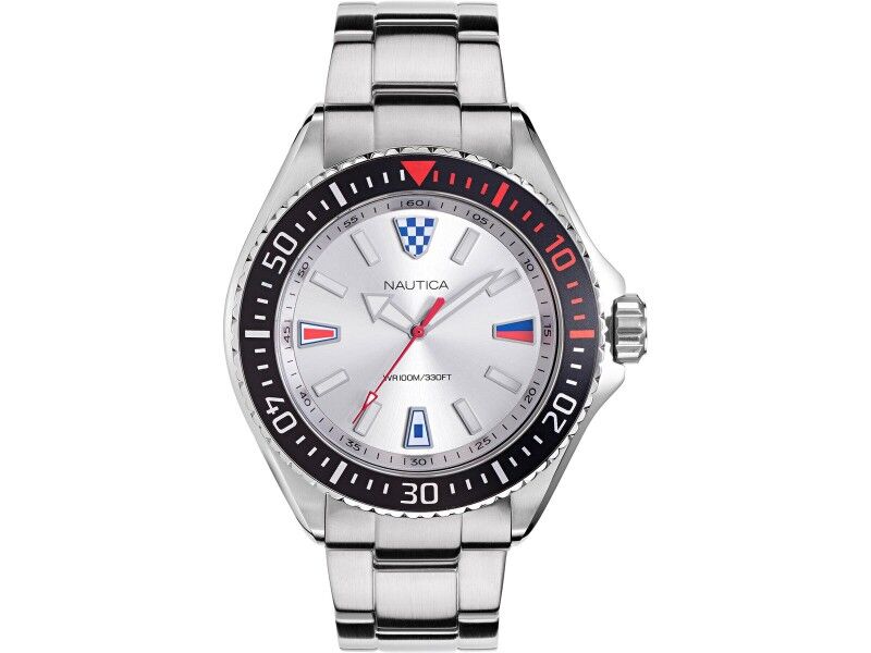 Zegarek Męski Nautica NAPCPS905 Srebrzysty (Ø 46 mm)