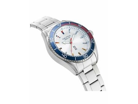 Zegarek Męski Nautica NAPFWS005 Srebrzysty (Ø 44 mm)
