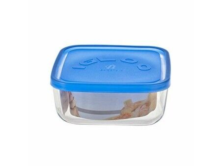 Pojemnik na Lunch Borgonovo 6277815 Niebieski 960 ml 15 x 15 x 6,2 cm (12 Sztuk) (Ø 15 cm)