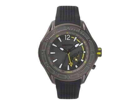 Zegarek Męski Nautica NAPBRW003 Czarny Szary