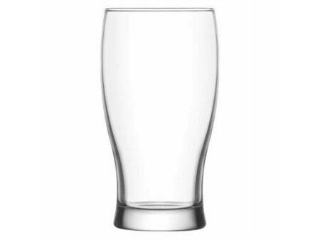 Szklanka do Piwa LAV Belek Przezroczysty Szkło 6 Części (8 Sztuk) (375 cc)