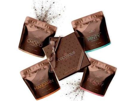 Peeling do twarzy Cocosolis Luxury Coffee Scrub Box 4 Części