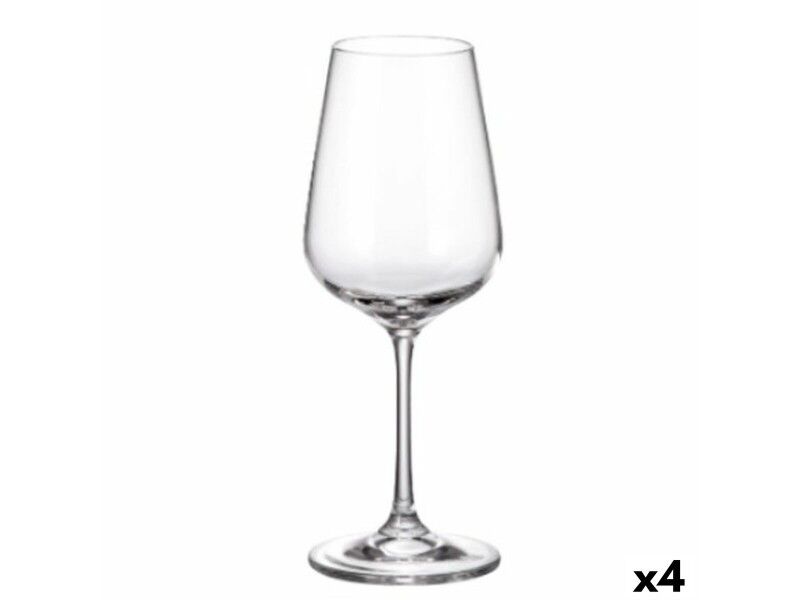 Zestaw kubków Bohemia Crystal Sira 360 ml Biały 6 Części 6 x 8 x 22 cm (6 Sztuk) (4 Sztuk)