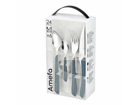 Zastawa stołowa Amefa Eclat Granatowy Metal (24 pcs)