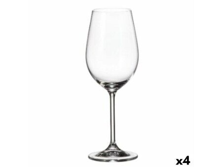 Zestaw kieliszków do wina Bohemia Crystal Clara Biały 350 ml 6 Części (6 Sztuk) (4 Sztuk)