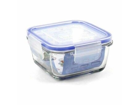Hermetyczne pudełko na lunch Borgonovo Superblock Kwadratowy 12 x 12 x 6 cm (12 Sztuk)