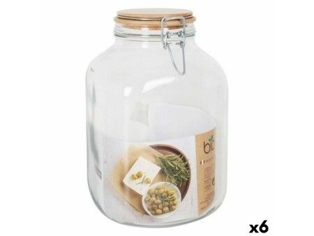 Łódź Borgonovo Primizie Bambus 4,25L 14,5 x 14,5 x 26 cm (6 Sztuk) (4,25 L)