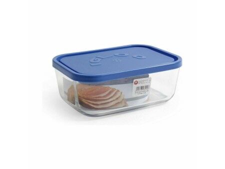Pojemnik na Lunch Borgonovo Niebieski Prostokątny 1,3 L 19 x 13,5 x 7,2 cm (12 Sztuk)
