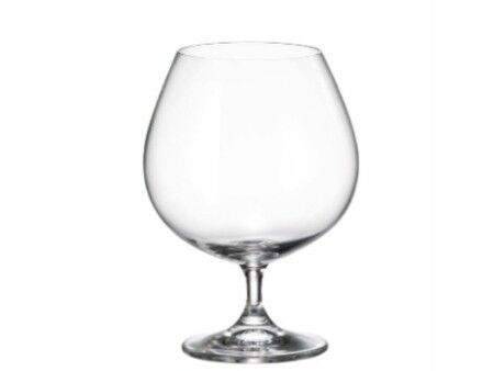 Zestaw kubków Bohemia Crystal Clara Koniak 690 ml 6 Sztuk 4 Sztuk 7,5 x 12 x 16 cm