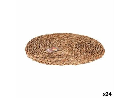 Podkładki na stół Privilege Brązowy Ø 40 cm wiklinowy (24 Sztuk)