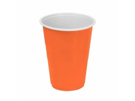 Zestaw szklanek wielokrotnego użytku Algon Pomarańczowy 48 Sztuk 450 ml (10 Części)