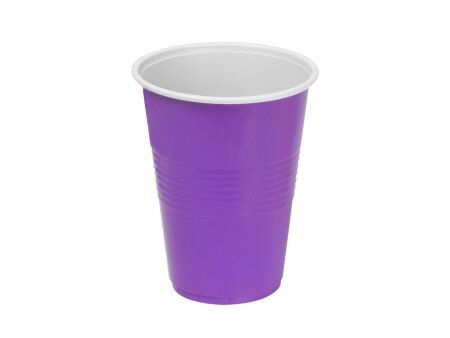 Zestaw szklanek wielokrotnego użytku Algon Fuksja 48 Sztuk 450 ml (10 Części)