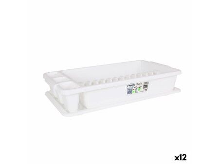 Ociekacz do Naczyń Tontarelli Scola Plastikowy Biały 45 x 26 x 8,5 cm (12 Sztuk)