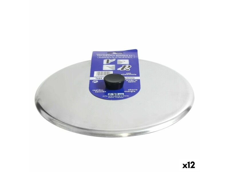 Pokrywka do Patelni VR Srebrzysty Ø 30 cm Aluminium (12 Sztuk)