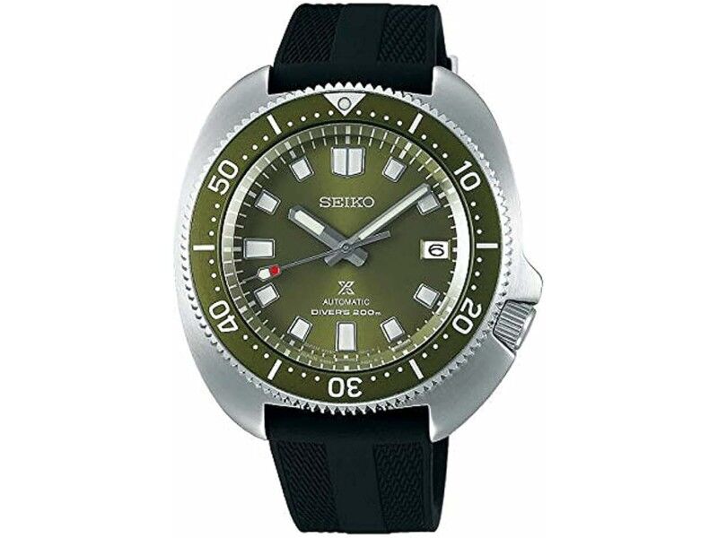 Zegarek Męski Seiko PROSPEX Mod. DIVER'S 200M Kolor Zielony Srebrzysty Czarny