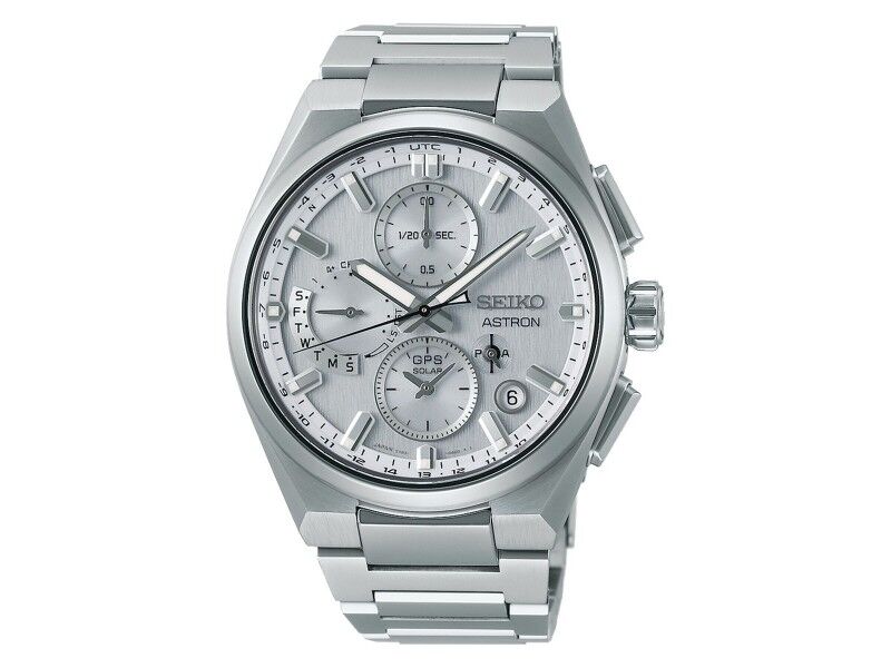 Zegarek Unisex Seiko ASTRON Mod. SOLAR GPS Srebrzysty