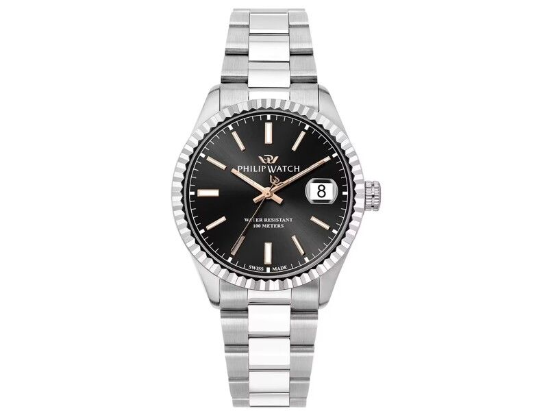 Zegarek Męski Philip Watch R8253597116 Srebrzysty