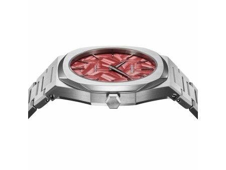 Zegarek Męski D1 Milano ULTRA THIN BARN RED Czarny Srebrzysty (Ø 40 mm)