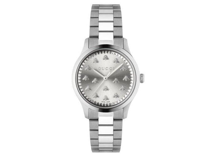 Zegarek Damski Gucci G-TIMELESS MULTIBEE Srebrzysty