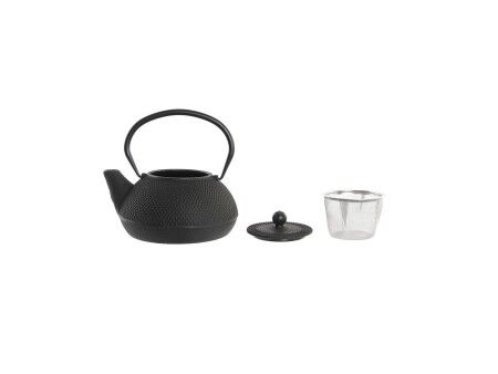 Dzbanek na herbatę DKD Home Decor Czarny Stal nierdzewna Biały (2 Sztuk)