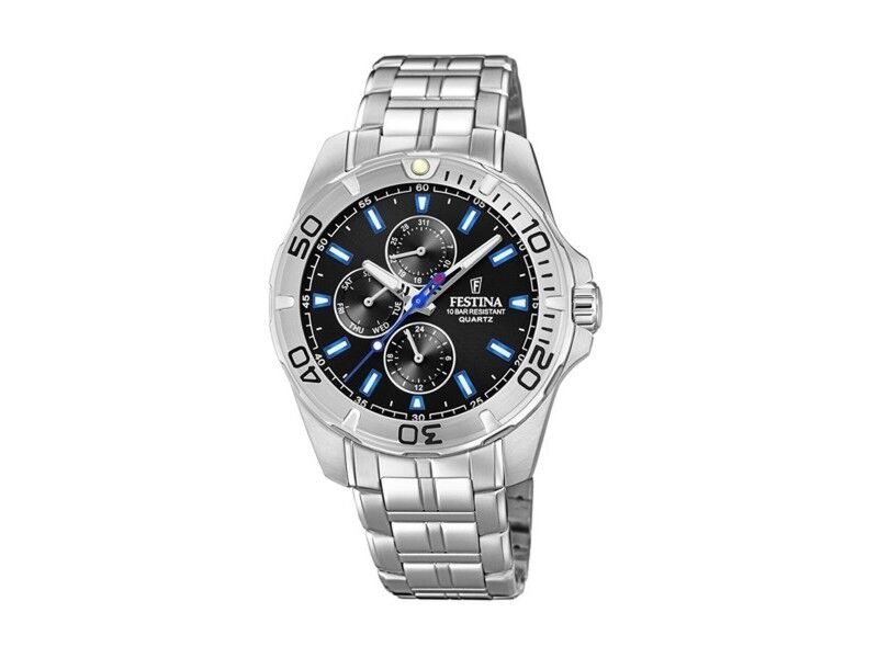 Zegarek Męski Festina F20445/6 Czarny Srebrzysty