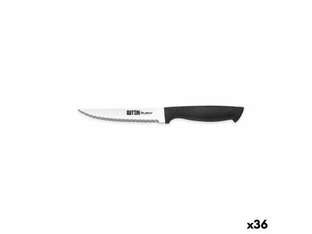 Nóż zębaty Quttin Black 11 cm (36 Sztuk)