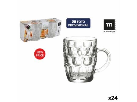 Súprava džbánov La Mediterránea Abadia 11,5 x 10 cm 300 ml 2 Części Ø 7,7 cm 11,4 cm 9,7 cm (24 Sztuk)