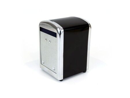 Stojak na serwetki Quttin Czarny 10,6 x 9,6 x 13,9 cm Zakwaterowanie i Catering (12 Sztuk)