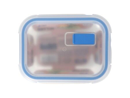 Hermetyczne pudełko na lunch Quttin Przezroczysty Prostokątny 375 ml (12 Sztuk)