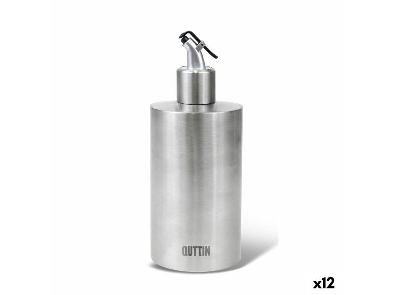 Buteleczka na oliwę Quttin Srebrzysty Stal nierdzewna 550 ml (12 Sztuk)