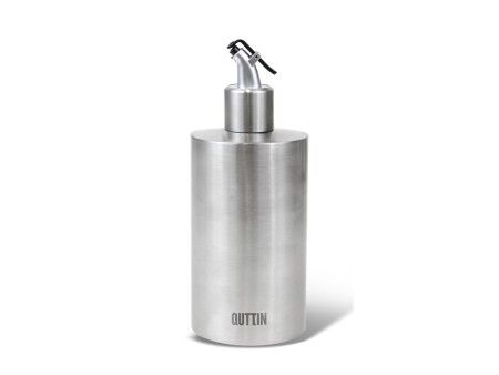 Buteleczka na oliwę Quttin Srebrzysty Stal nierdzewna 550 ml (12 Sztuk)