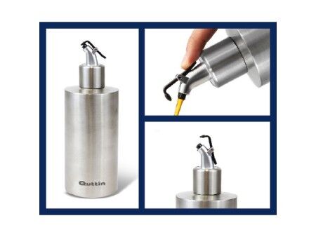 Buteleczka na oliwę Quttin Srebrzysty Stal nierdzewna 550 ml (12 Sztuk)