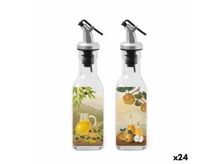 Zestaw do Przypraw Anna Przezroczysty Srebrzysty Szkło ABS 170 ml 5 x 5 x 20 cm 2 Części (24 Sztuk)