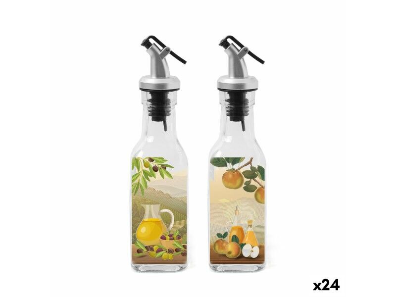 Zestaw do Przypraw Anna Przezroczysty Srebrzysty Szkło ABS 170 ml 5 x 5 x 20 cm 2 Części (24 Sztuk)