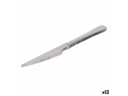Zestaw Noży do Mięsa Quttin Classic Srebrzysty Stal nierdzewna 21,5 x 1,9 cm 2 Części (12 Sztuk)